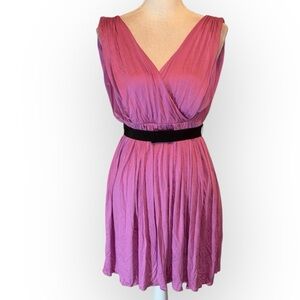 Ann Taylor Loft Petite sleeveless belted mini dress